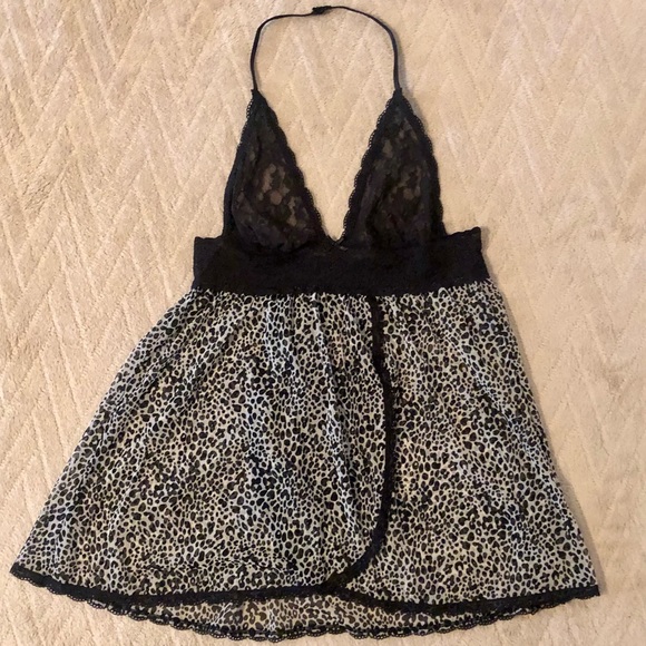 Victoria’s Secret sexy animal print halter babydoll in S/P - Picture 6 of 7